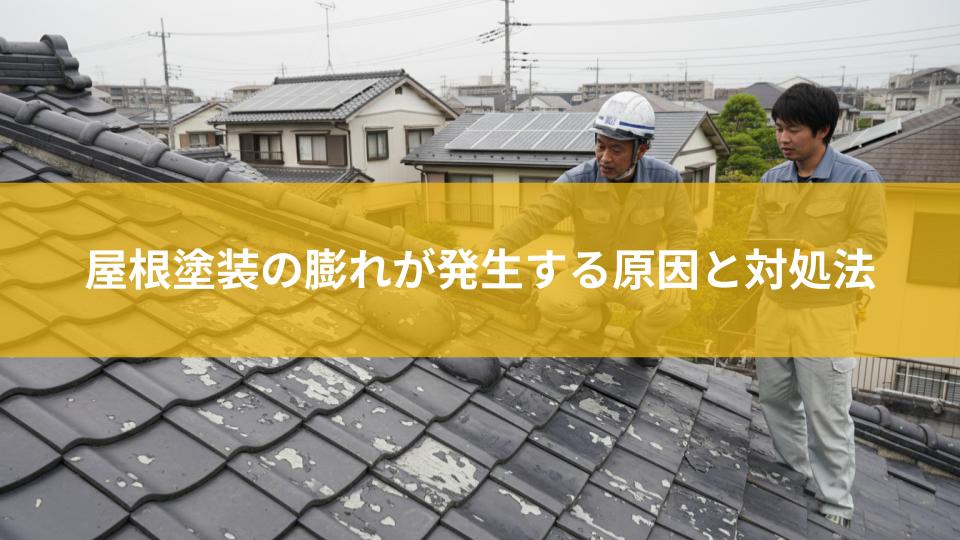 屋根塗装の膨れが発生する原因と対処法とは？