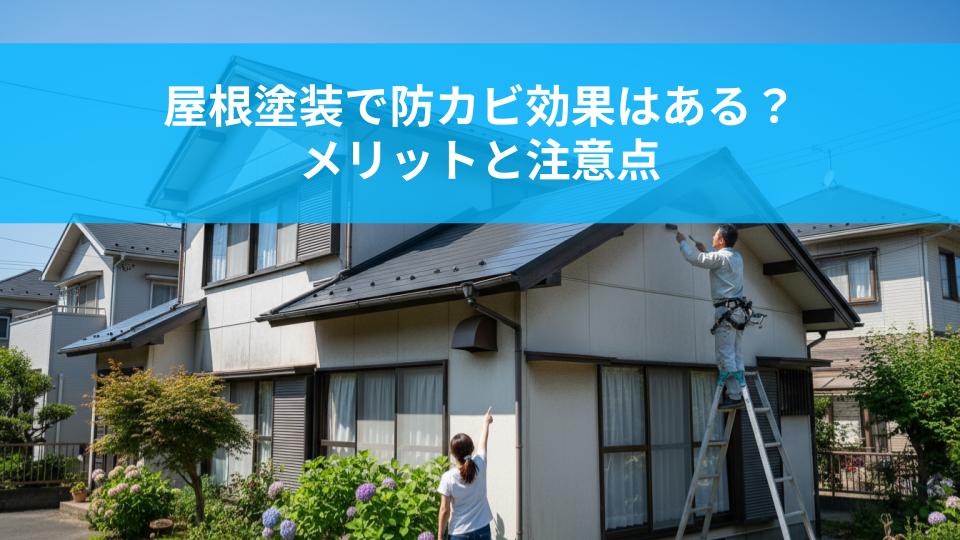屋根塗装で防カビ効果はある？メリットと注意点を解説