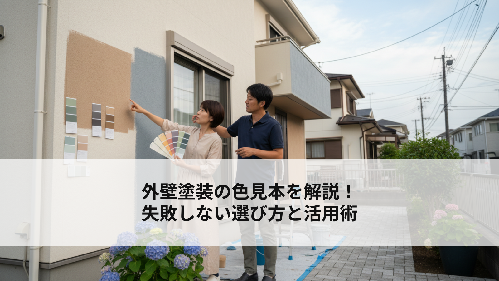 外壁塗装の色見本を解説！失敗しない選び方と活用術