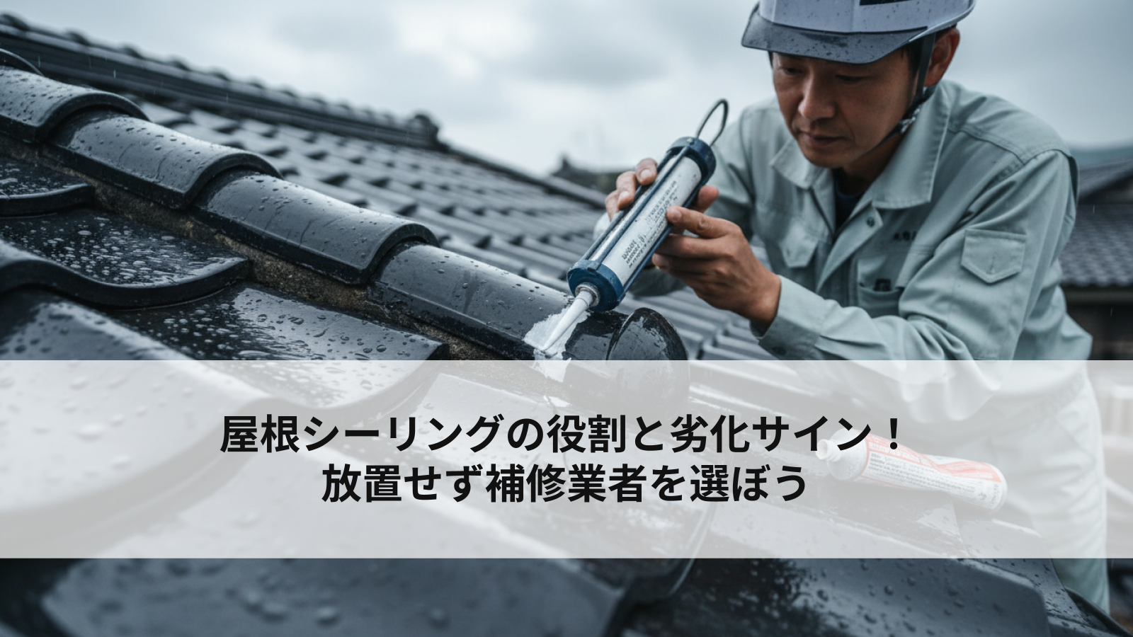 屋根シーリングの役割と劣化サイン！放置せず補修業者を選ぼう
